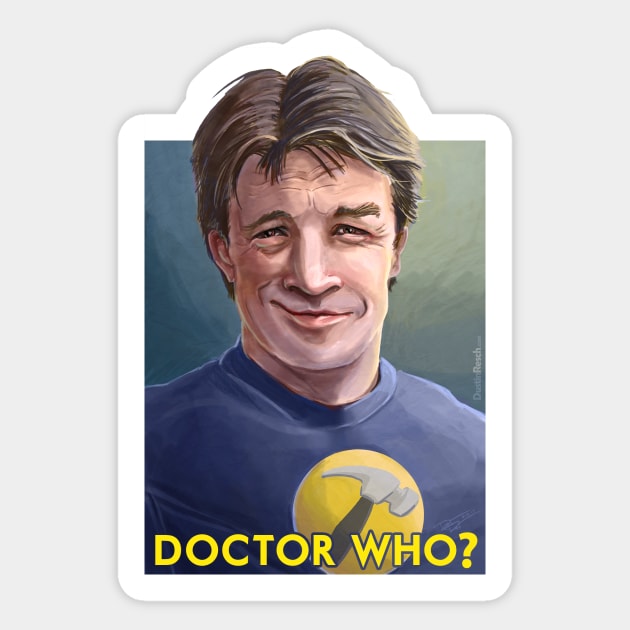 Captain Hammer - Doctor Who? Sticker by Dustin Resch